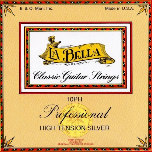 LA  BELLA 10PH Professional High Tension Silver струны для классической гитары сильное натяжение