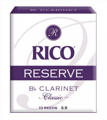 Трости для кларнета Bb Rico RCT1035, Reserve Classic, №3.5, 10 шт