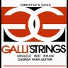 Струны для укулеле сопрано, концерт, тенор GALLI STRINGS G216R нейлон, цвет - красный