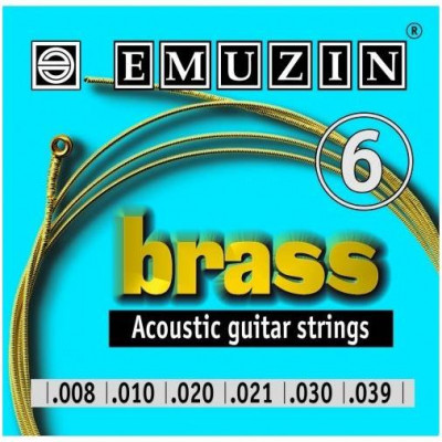 Струны для акустической гитары EMUZIN BRASS 008-039
