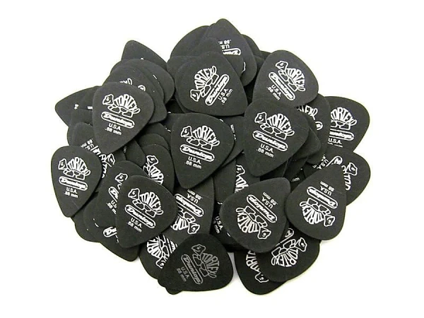Медиаторы Dunlop 488R088 Tortex Pitch Black Standard 72Pack, толщина 0.88 мм, 72 шт.