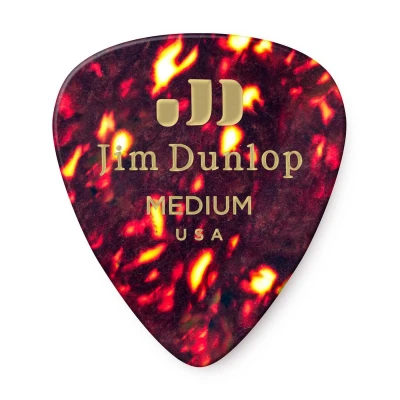Медиаторы средние Dunlop 483P05MD Celluloid Shell Medium 12Pack, 12 шт.