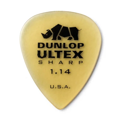 Медиаторы Dunlop 433P114 Ultex Sharp, толщина 1.14 мм, 6 шт.