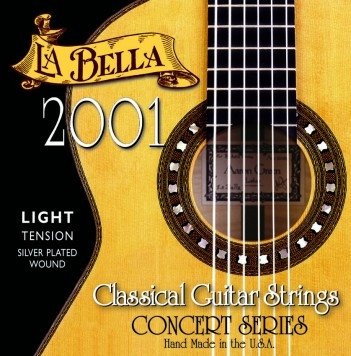 LA  BELLA 2001 Classical Clear Nylon Light Tension струны для классической гитары