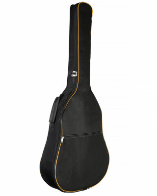 Чехол для акустических гитар, включая 12-струнные TUTTI ГА-1 тонкий черный, КАНТ ОРАНЖЕВЫЙ