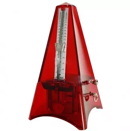 WITTNER 846241TL Tower Line Red Transparent метроном механический пластиковый