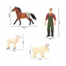 Набор фигурок животных MASAI MARA ММ205-063 серии "На ферме": Ферма игрушка 21 предмет