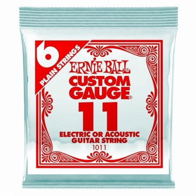 ERNIE BALL 1011 (.011) одна струна для акустической гитары или электрогитары