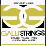 Струны для укулеле сопрано, концерт, тенор GALLI STRINGS G216Y нейлон, цвет - желтый