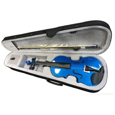 Скрипка BRAHNER BVC-370/MBL 1/2 кейс и смычок в комплекте,  голубая