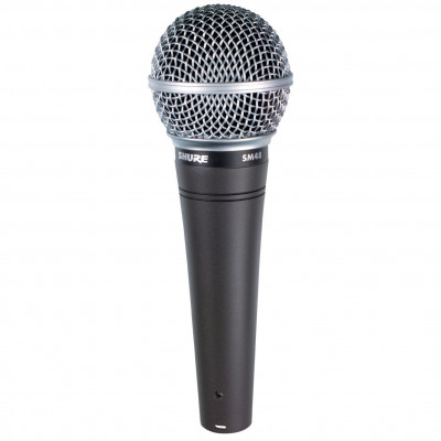 Вокальный микрофон SHURE SM48-LC динамический кардиоидный, 55-14000 Гц
