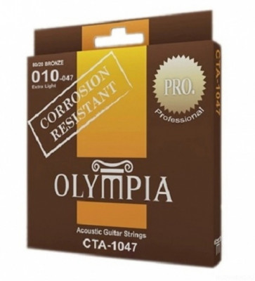 OLYMPIA CTA1047 80/20 Bronze Coated 10-47 струны для акустической гитары