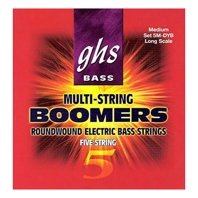 GHS 5M-DYB 0.45-1.30 Medium Boomers струны для 4-струнной бас-гитары