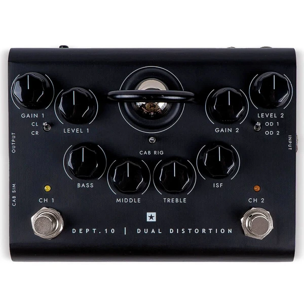 Ламповая педаль дисторшн с двумя каналами, USB и XLR DI Blackstar Dept.10 Dual Distortion