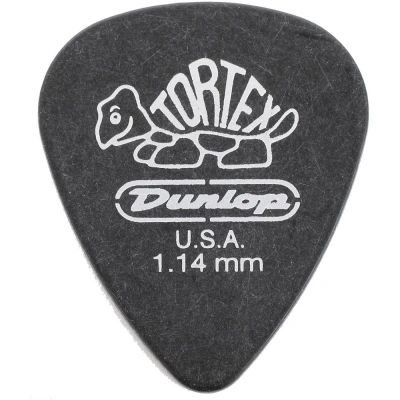 Медиаторы Dunlop 488R114 Tortex Pitch Black Standard, толщина 1.14 мм, 72 шт.