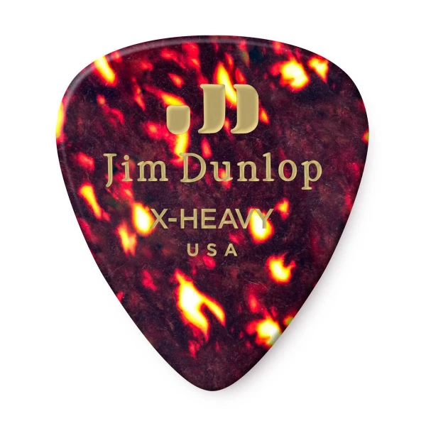 Медиаторы очень жесткие Dunlop 483P05XH Celluloid Shell Extra Heavy, 12 шт.