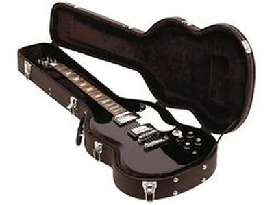 Фигурный кейс для гитары типа SG Rockcase RC10602 BCT/SB, деревянная основа, черный tolex
