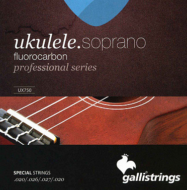 Струны для укулеле-сопрано GALLI STRINGS UX750 флюорокарбон