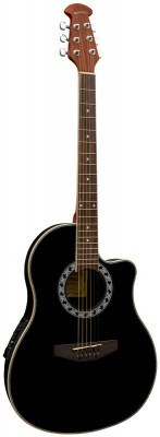 Гитара электроакустическая с эквалайзером MARTINEZ W-162 P BK черная
