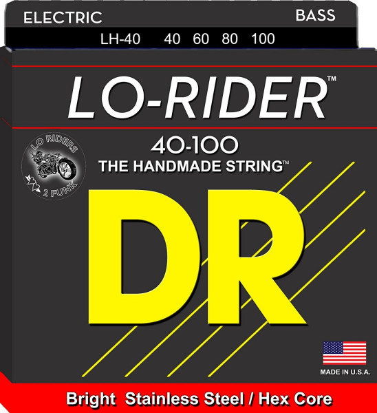 DR LH-40 Lo-Rider струны для бас-гитары 40-100