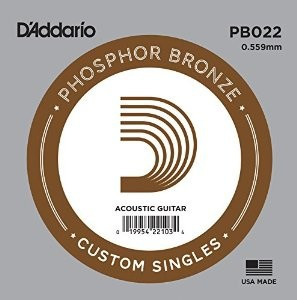 D'Addario PB022 одиночная струна для акустической гитары