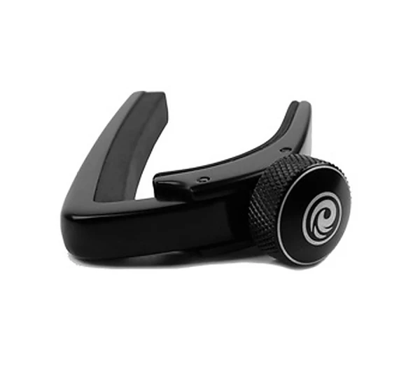 Каподастр для гитары с закругленным грифом Planet Waves PW-CP-02, черный, регулируемая нагрузка