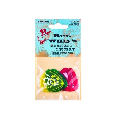 Медиаторы очень жесткие Dunlop RWP01XH Rev. Willy's Mexican Lottery Brand Picks, 6 шт.