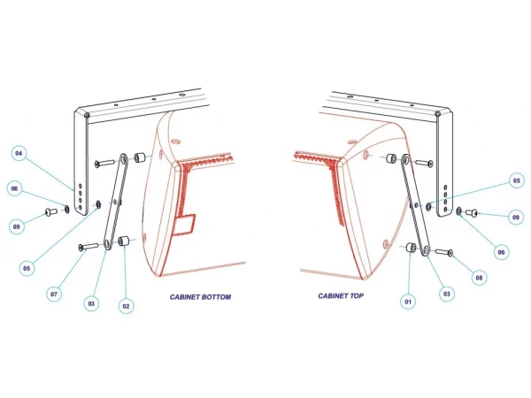 MARTIN AUDIO CDDYA12B-WR Всепогодная лира для акустической системы CDD12, цвет черный