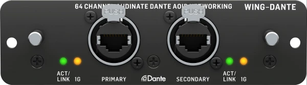 Карта расширения Behringer WING-DANTE для микшерного пульта WING