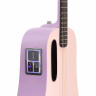 Гитара трансакустическая BlUE LAVA Touch розового цвета полужесткий чехол,USB кабель в комплекте