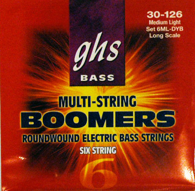 GHS 6ML-DYB 30-126 Bass Boomers струны для 6-струнной бас-гитары