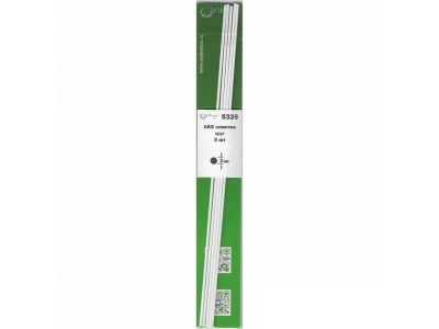 ABS пластик круг 2 мм , длина 250 мм, 5 шт