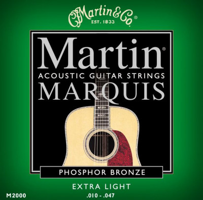 MARTIN M2000 Marquis 92/8 Phosphor Bronze Extra Light 10-47 струны для акустической гитары