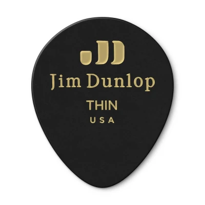 Медиаторы тонкие, 12 шт. Dunlop 485P05TH Celluloid Shell Teardrop Thin 12Pack
