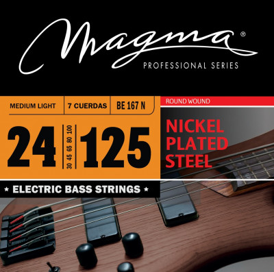 Комплект струн для 7-струнной бас-гитары 24-125 Magma Strings BE167N