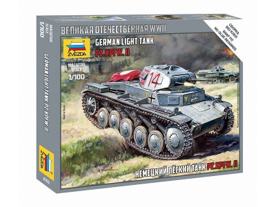 Сборная модель ZVEZDA Немецкий танк Т-II, 1/100