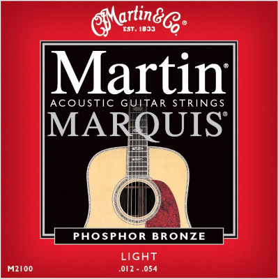 MARTIN M2100 Marquis 92/8 Phosphor Bronze Light 12-54 струны для акустической гитары