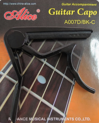 ALICE  A007D/BK-C каподастр для классической гитары пружинный