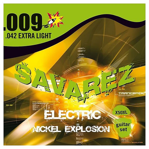 Струны для электрогитары Savarez X50XL, 9-42, никелевое покрытие