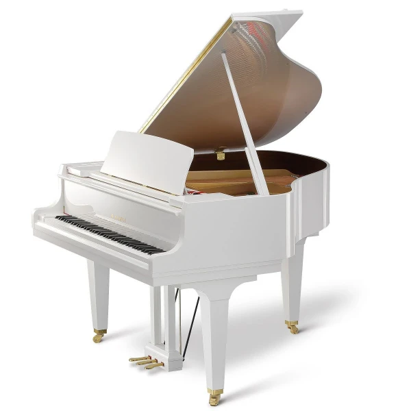 Рояль Kawai GL-20 WH/P, длина 157 см, цвет белый полированный, банкетка в комплекте, Япония