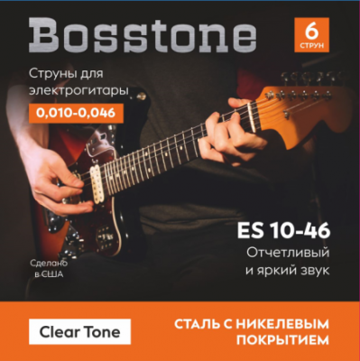 Bosstone Clear Tone ES 10-46 Струны для электрогитары 0.010-0.046