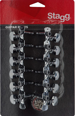 STAGG KG679 колки для 12-струнной акустической гитары- набор, хром