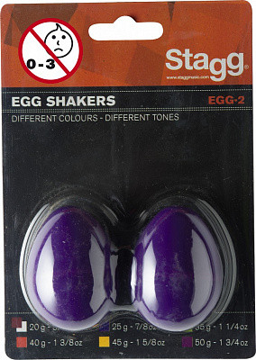 STAGG EGG-2 PP шейкеры пластиковые яйцо- пара