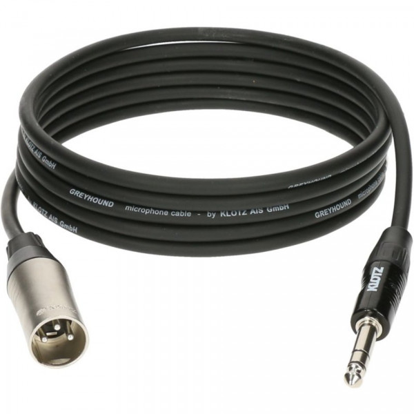 KLOTZ GRG1MP01.5 GREYHOUND микрофонный кабель Klotz XLR папа - Stereo JACK 1.5 м