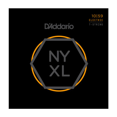 D'Addario NYXL1059 Набор 7 струн для электрогитары, калибр 10-59
