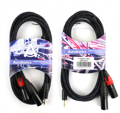 Аудио Y-кабель AuraSonics J35Y2XM-3