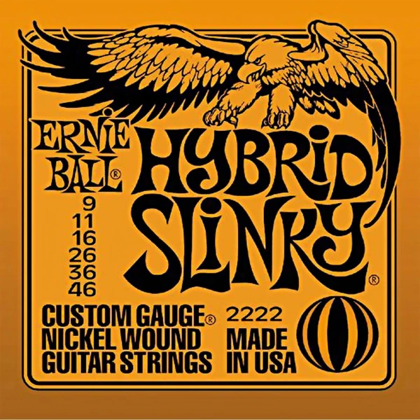 Струны для электрогитары Ernie Ball 2222 Nickel Wound Hybrid Slinky 9-46
