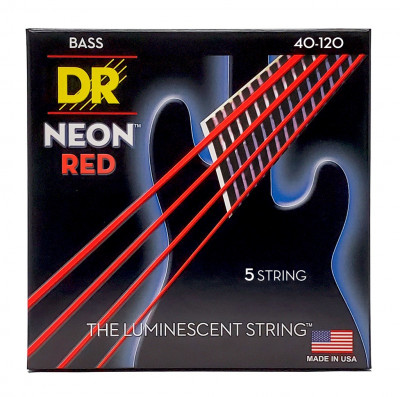 Комплект струн для 5-струнной бас-гитары DR NRB5-40, 40-120