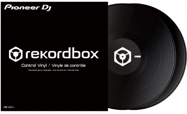 PIONEER RB-VD1-K Тайм-код пластинки для rekordbox DVS, черные (пара)