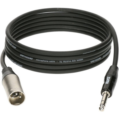 KLOTZ GRG1MP03.0 GREYHOUND микрофонный кабель Klotz XLR папа - Stereo JACK 3 м